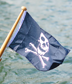 Piratflagga förhöjer känslan
