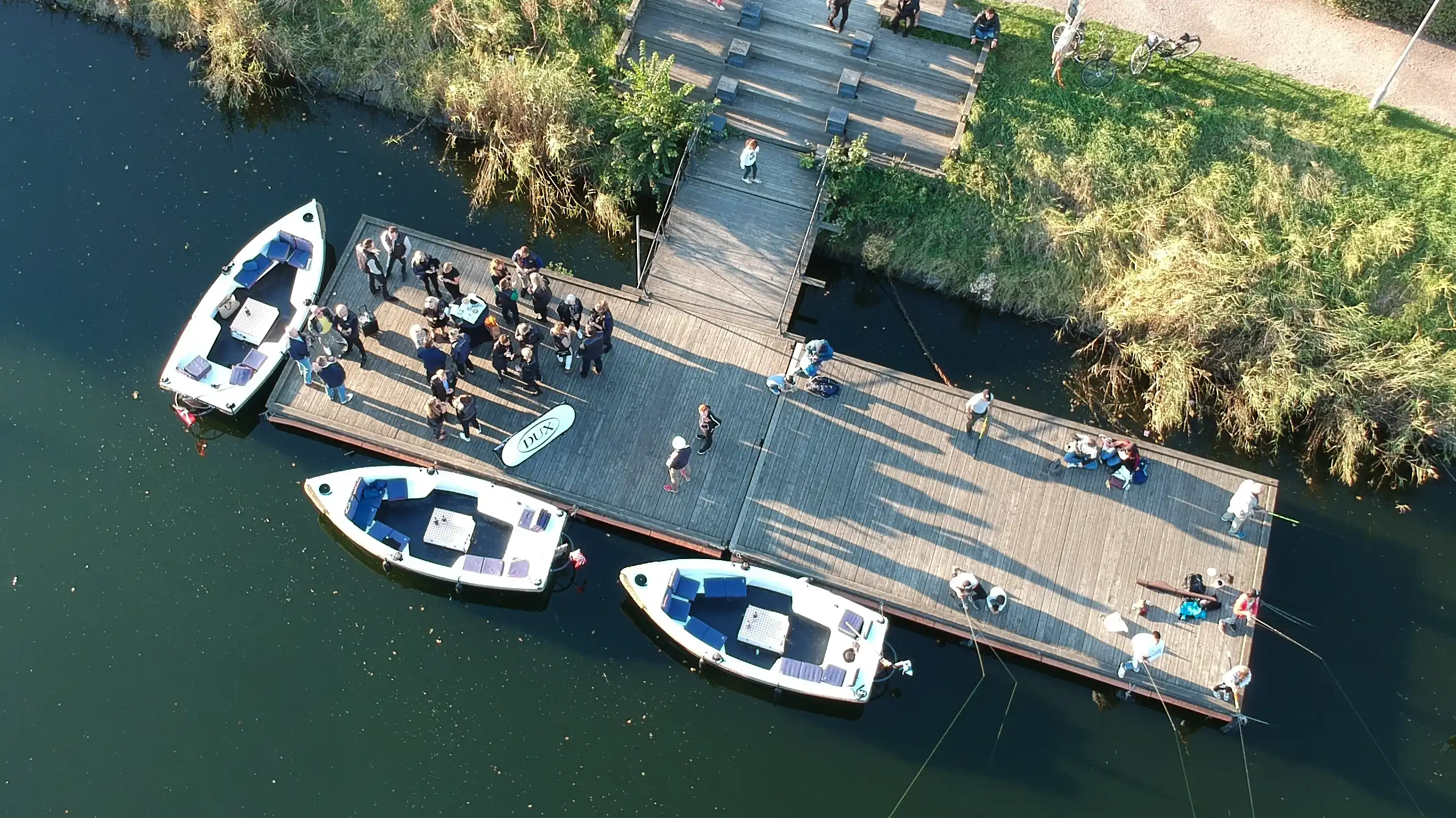 båtar sett uppifrån